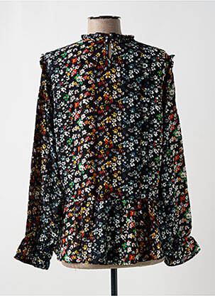 Blouse imprimé fleurs manches longues noir ONLY femme