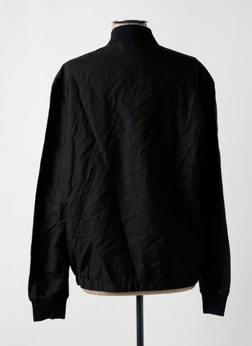 Blouson effet matière satinée noir MANGO femme