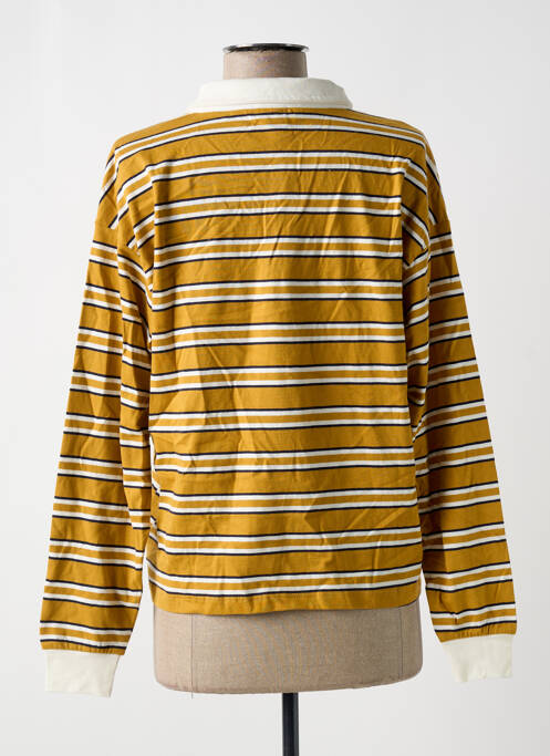 Polo manches longues manches longues jaune ONLY femme