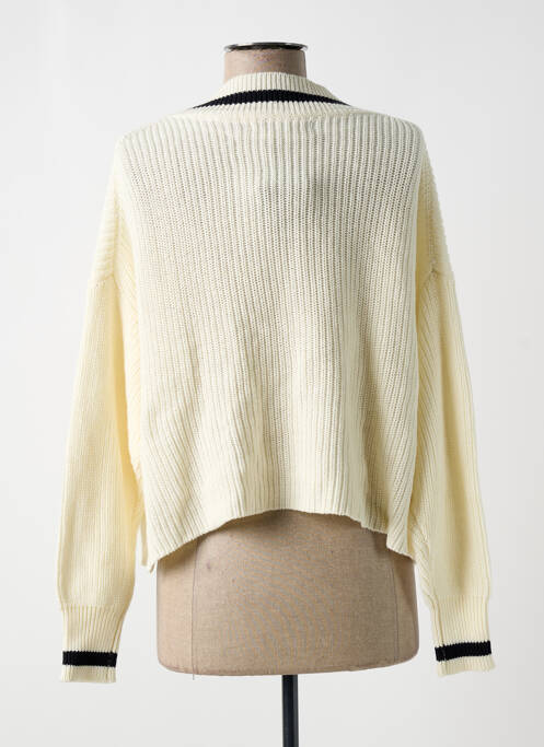 Gilet cache-cœur beige ONLY pour femme