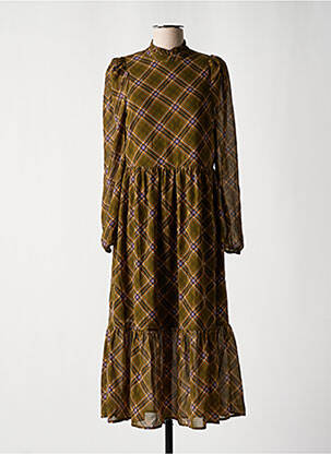 Robe mi-longue manches longues manches longues vert LE FABULEUX MARCEL DE BRUXELLES femme