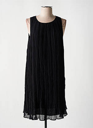 Robe courte sans manche sans manche noir MNG femme