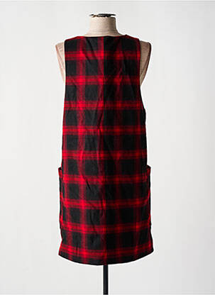 Robe courte sans manche sans manche rouge MANGO femme