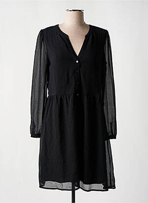 Robe courte coupe évasée manches longues noir VILA femme