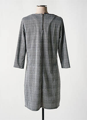 Robe courte fermeture zippée au dos manches longues gris ONLY femme