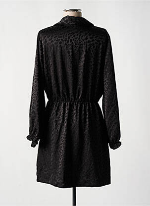 Robe courte coupe évasée manches longues noir DEUX. BY ELINE DE MUNCK femme
