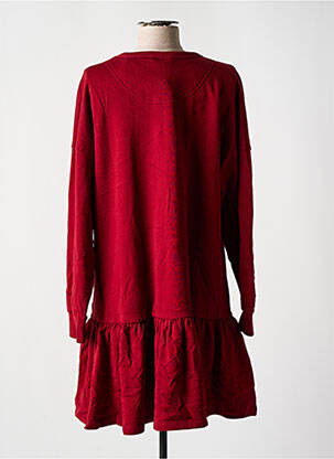 Robe mi-longue manches longues manches longues rouge NOISY MAY femme