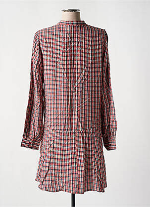 Robe courte coupe évasée manches longues rose ONLY femme