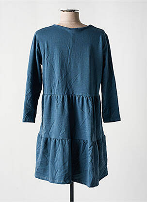 Robe courte manches 3/4 manches 3/4 bleu HAILYS femme