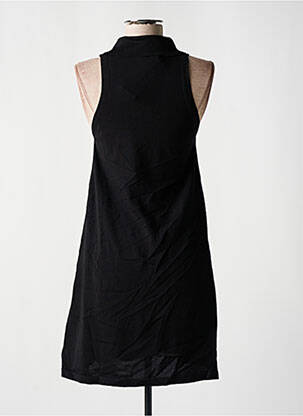 Robe pull maille fine sans manche noir OLGA LEYERS femme