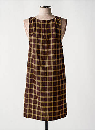 Robe courte sans manche sans manche marron ONLY femme