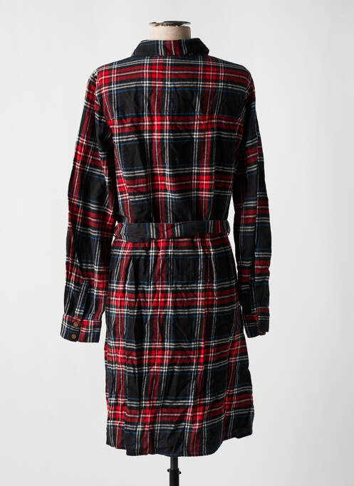 Robe mi-longue manches longues manches longues rouge NOISY MAY femme