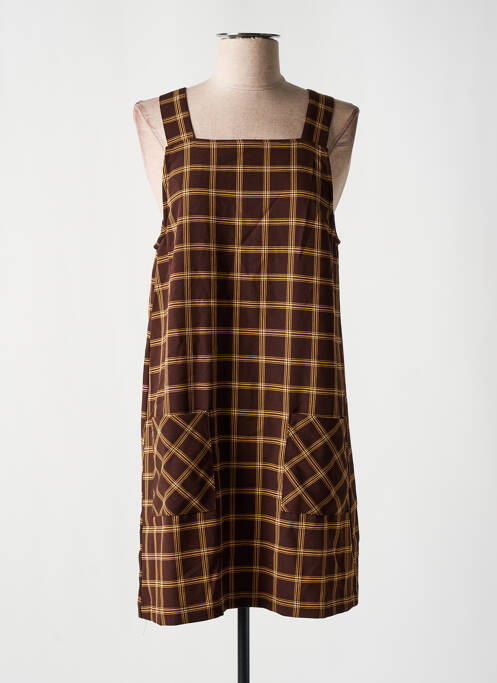 Robe courte sans manche sans manche marron ONLY femme
