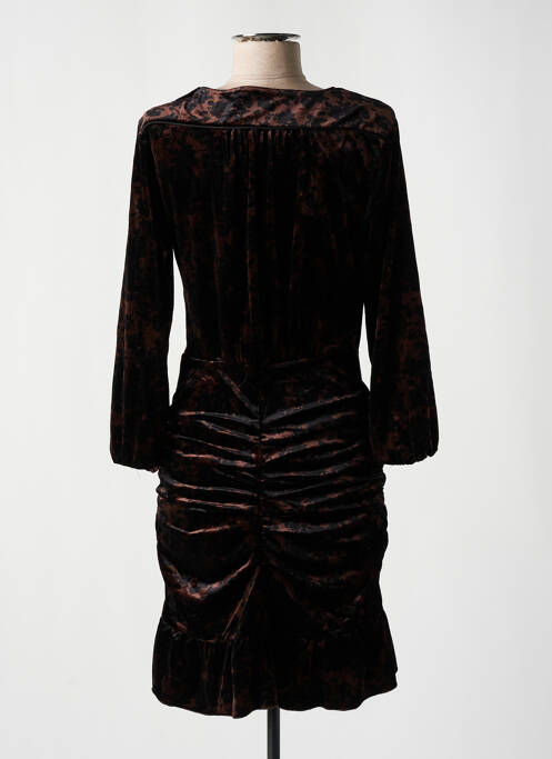 Robe mi-longue marron DEUX. BY ELINE DE MUNCK pour femme