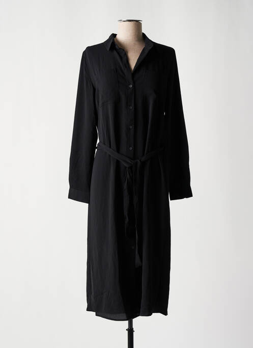 Robe mi-longue noir JACQUELINE DE YONG pour femme