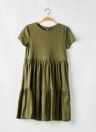 Robe mi-longue manches courtes manches courtes vert KIDS ONLY fille