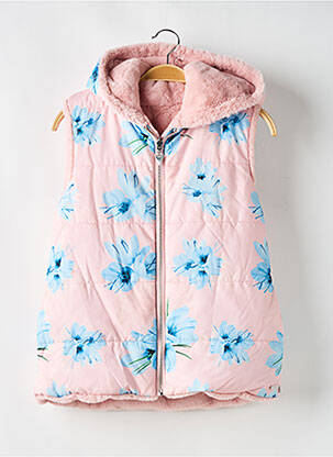 Doudoune poches a capuche rose GUESS fille