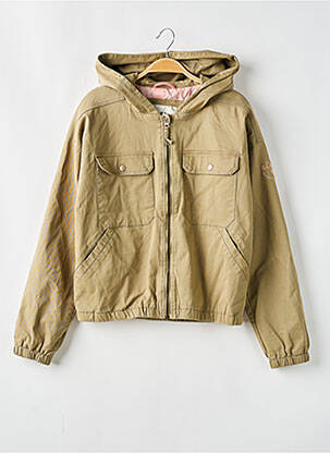 Blouson tissage popeline vert GARCIA fille