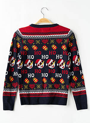 Pull imprimé fantaisie manches longues bleu JACK & JONES garçon