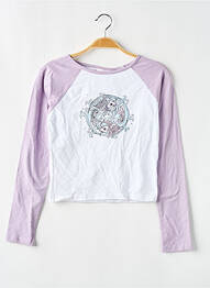 T-shirt coupe cintrée manches longues violet DAISY STREET fille