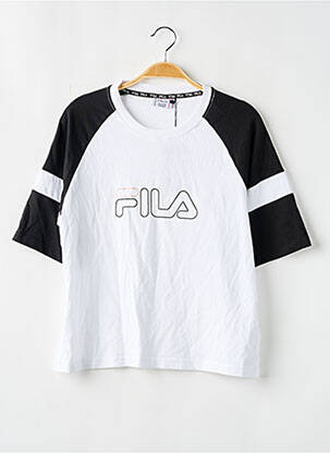 T-shirt stretch manches courtes blanc FILA fille