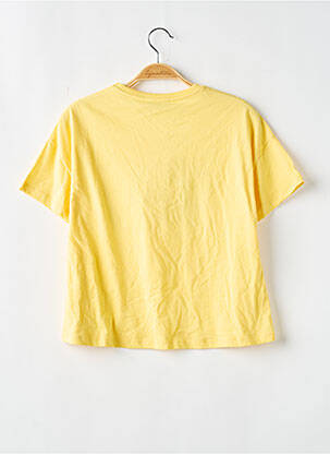 T-shirt stretch manches courtes jaune GARCIA fille
