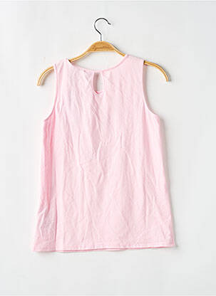 Débardeur coupe cintrée sans manche rose GUESS fille