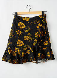 Jupe courte fermeture zip latéral noir CLOUDS OF FASHION BY LAURENTINE femme