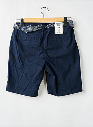 Bermuda taille à pinces taille normale bleu TOM TAILOR femme
