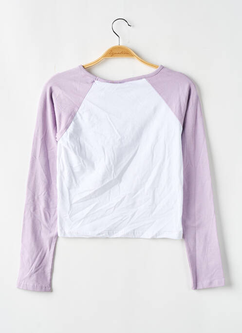 T-shirt coupe cintrée manches longues violet DAISY STREET fille
