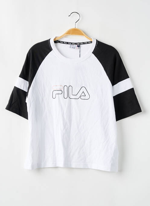T-shirt stretch manches courtes blanc FILA fille