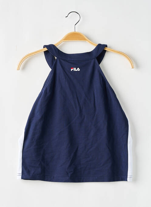 Débardeur coupe cintrée sans manche bleu FILA fille