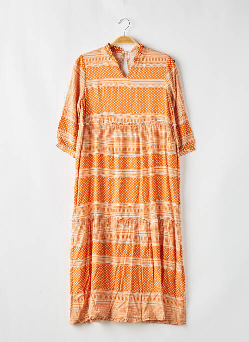 Robe mi-longue orange KIDS ONLY pour fille