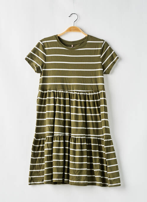 Robe mi-longue vert KIDS ONLY pour fille