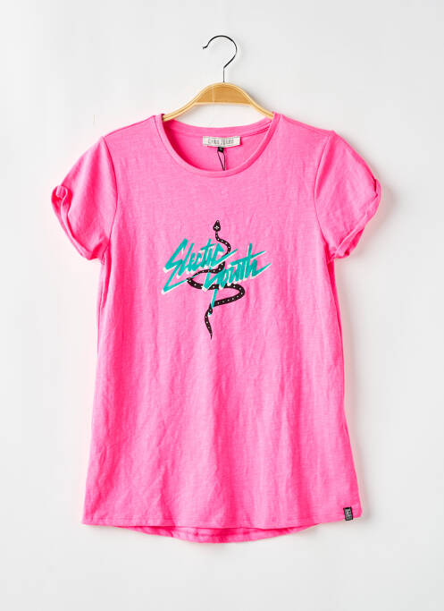 T-shirt rose CARS JEANS pour fille