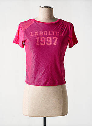 Top manches courtes manches courtes rose OLGA LEYERS femme