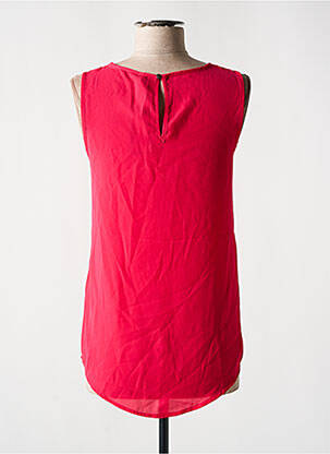 Top tissage crêpe sans manche rose ONLY femme
