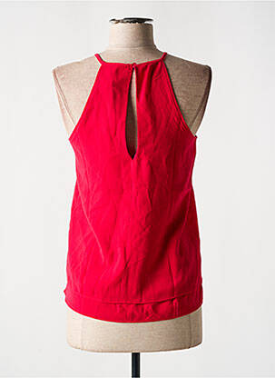 Top tissage crêpe fines bretelles rose ONLY femme