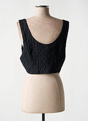 Top stretch sans manche noir MANGO femme