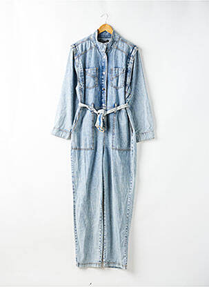 Combi-pantalon manches longues bleu OLGA LEYERS femme
