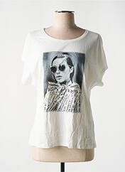 T-shirt blanc MORGAN pour femme seconde vue