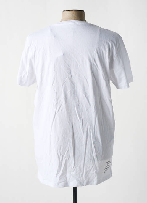 T-shirt tissage jersey manches courtes blanc JACK & JONES homme