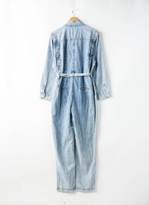 Combi-pantalon poches manches longues bleu OLGA LEYERS femme