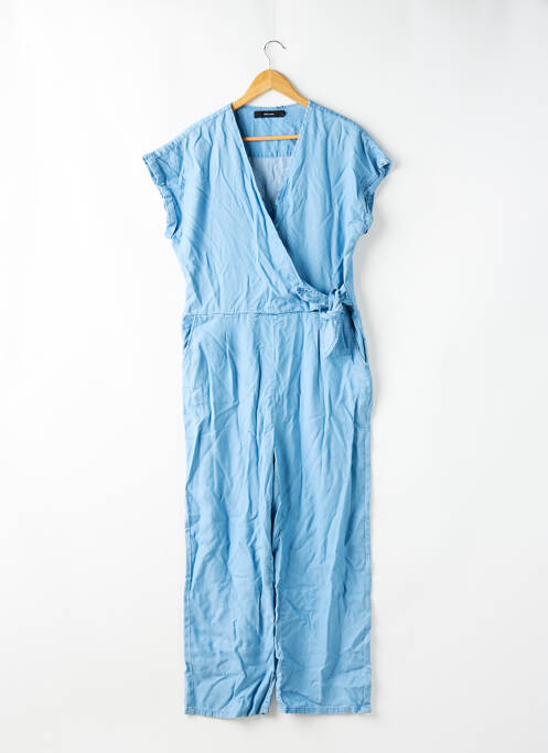 Combi-pantalon col cache-coeur bleu VERO MODA femme