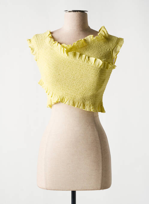 Top jaune MNG pour femme