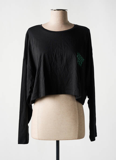 T-shirt noir NOISY MAY pour femme