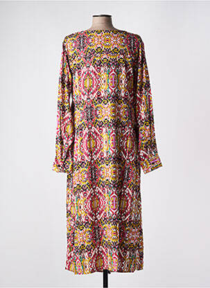 Robe longue manches longues manches longues rose ONLY CARMAKOMA femme