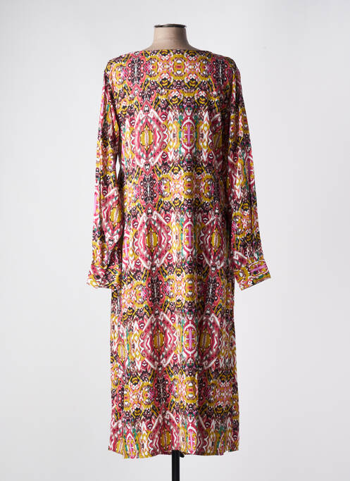 Robe longue manches longues manches longues rose ONLY CARMAKOMA femme