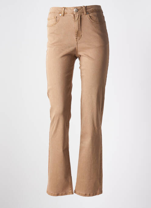 Pantalon droit beige ONLY pour femme