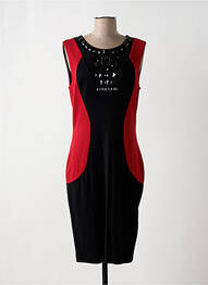 Robe mi-longue sans manche sans manche noir RAINBOW femme